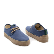 Load image into Gallery viewer, Vegan shoe of recycled cotton Jeans - VESICA PISCIS FOOTWEAR