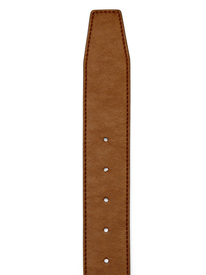 ceinture marron en cuir vegan 