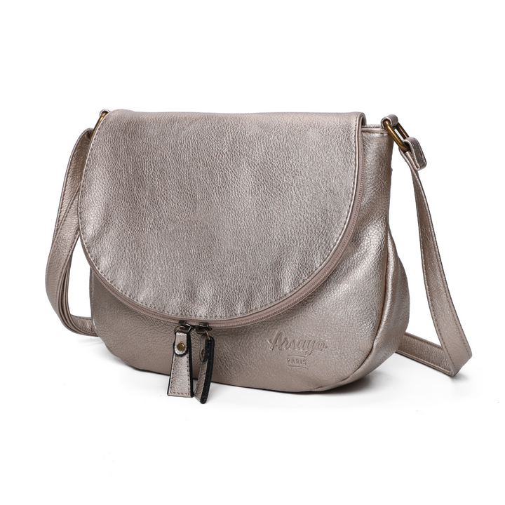 Sac vegane besace Arsayo champagne