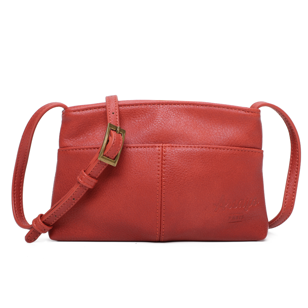 pochette végane Arsayo rouge BRIQUE