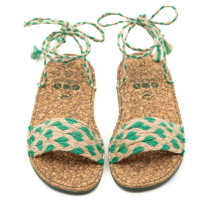 sandales vegan et écologique en corde de jute recyclée