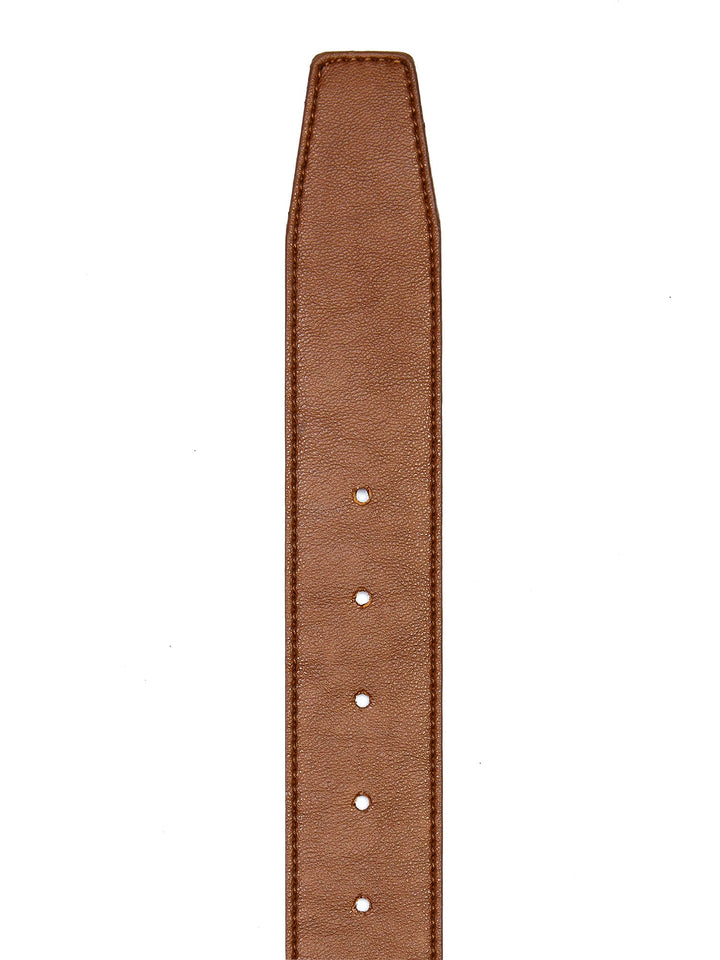ceinture marron en cuir vegan 
