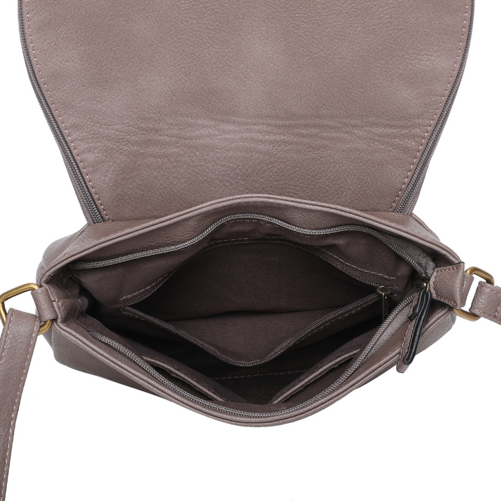 Sac vegane besace Arsayo taupe