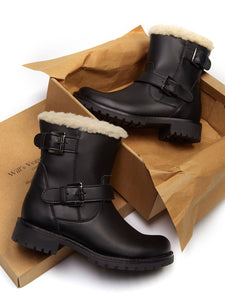 Biker Boots Fourrées