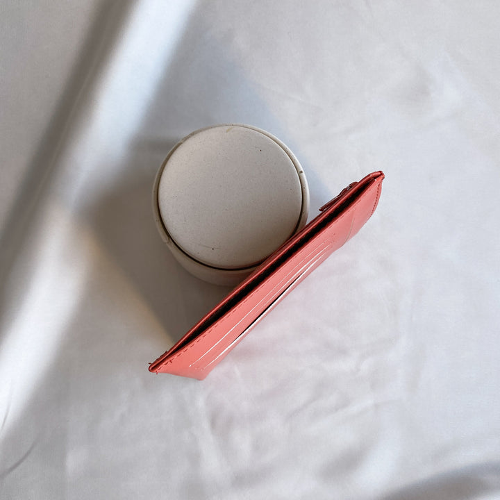 portefeuille vegan couleur terracotta