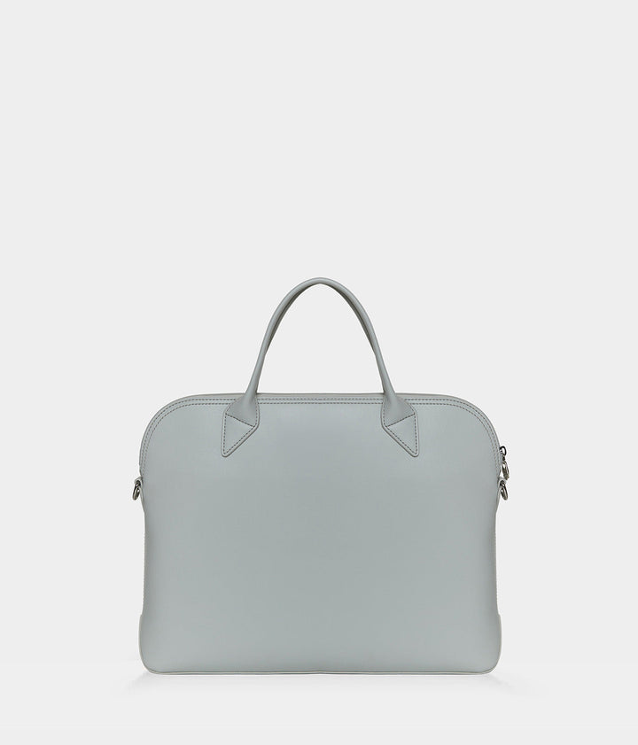 Porte-documents vegan pour femme City Apple Skin gris perle sans cuir, éthique, écoresponsable, écologique, recyclé et sans cruauté