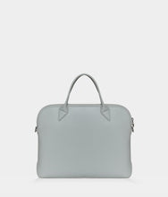 Load image into Gallery viewer, Porte-documents vegan pour femme City Apple Skin gris perle sans cuir, éthique, écoresponsable, écologique, recyclé et sans cruauté