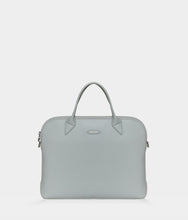 Load image into Gallery viewer, Porte-documents vegan pour femme City Apple Skin gris perle sans cuir, éthique, écoresponsable, écologique, recyclé et sans cruauté