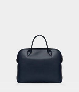 Porte-documents similicuir vegan pour homme et femme City Apple Skin bleu marine - sans cuir - éthique, écoresponsable, écologique, recyclé et sans cruauté.