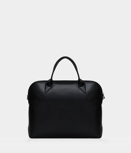 Porte-documents similicuir vegan pour femme City Apple Skin noir,  sans cuir,  éthique, écoresponsable, écologique, recyclé et sans cruauté.