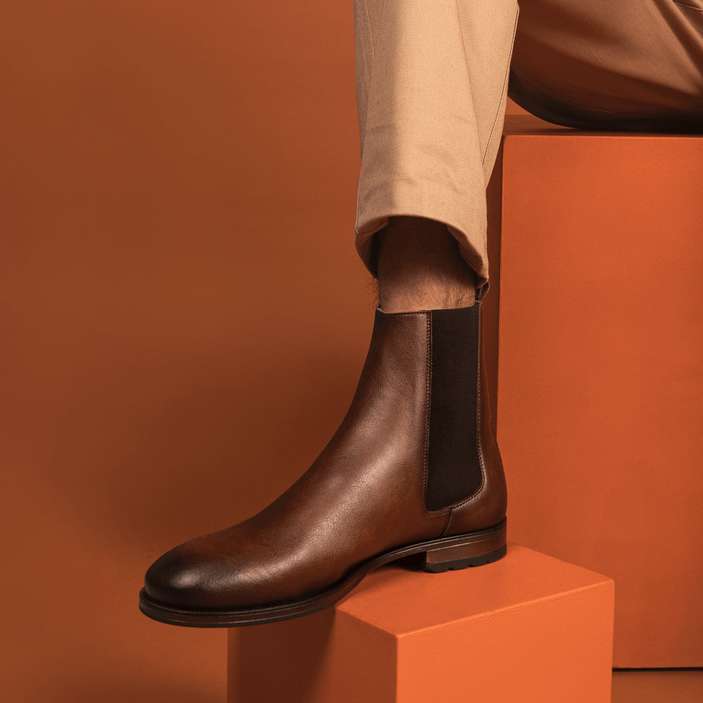 Bottines vegan homme marron