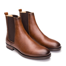 Load image into Gallery viewer, Bottines vegan homme marron
