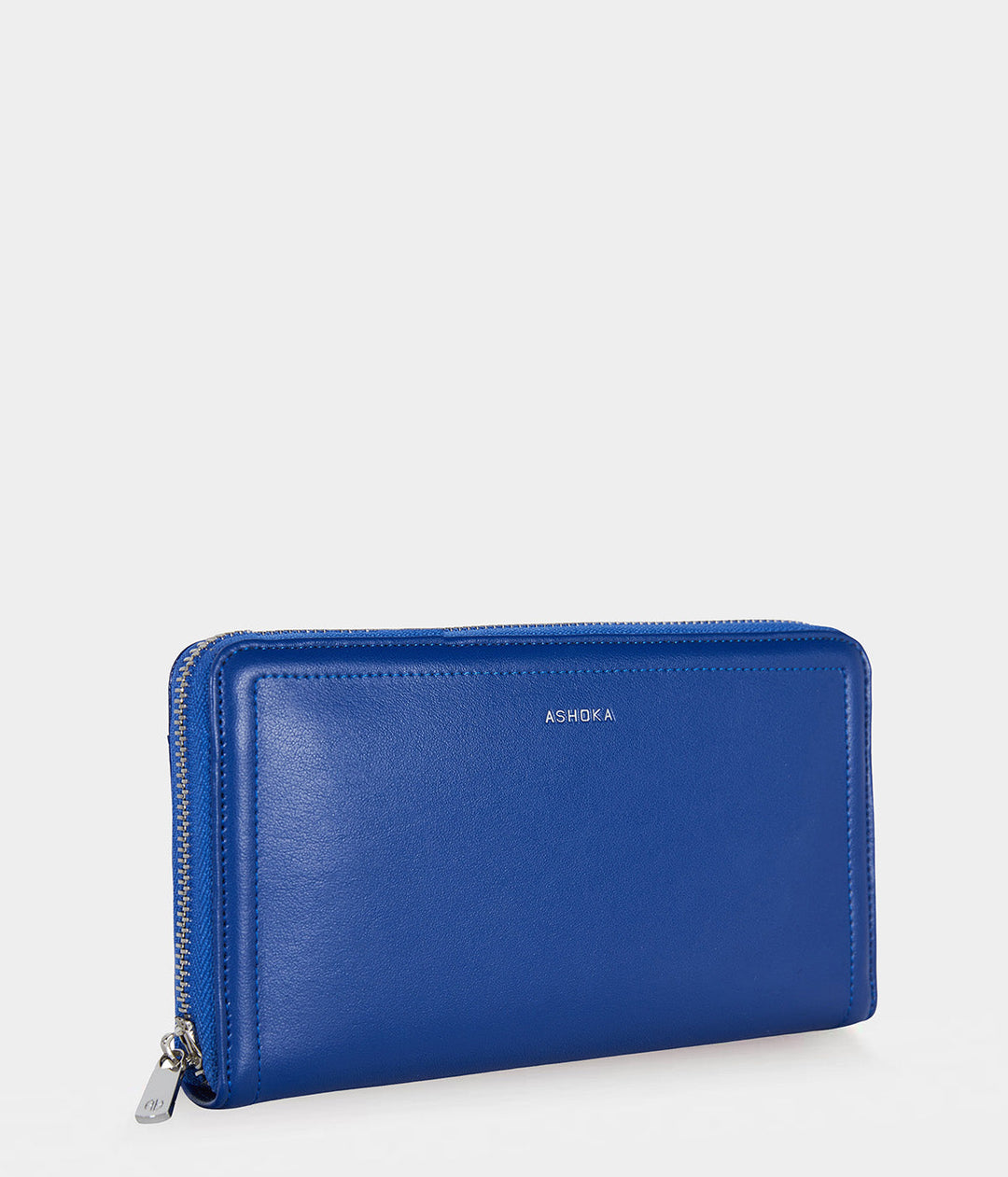 Portefeuille vegan Apple Skin Couture  bleu électrique, sans cuir, éthique, écoresponsable, écologique, recyclé et sans cruauté.