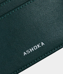 Porte-cartes vegan zippé noir, Haute maroquinerie végane – Ashoka