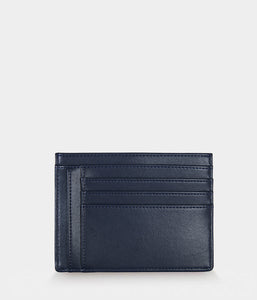 Apple Skin Navy Blue Zippered Card Holder