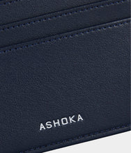 Load image into Gallery viewer, Apple Skin Navy Blue Zippered Card Holder