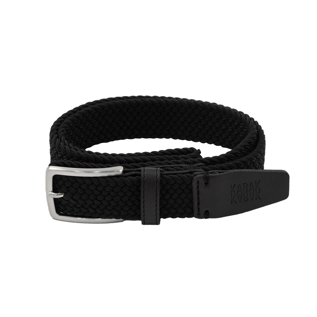 ceinture noire ajustable sans trou