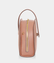 Load image into Gallery viewer, Sac demi-lune cuir vegan Eclipse Apple Skin Nude, haute maroquinerie végane