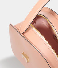 Load image into Gallery viewer, Sac demi-lune cuir vegan Eclipse Apple Skin Nude, haute maroquinerie végane