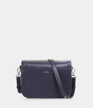 Charger l&#39;image dans la galerie, Sac vegan Brigitte bleu marine vegan sans cuir, haute maroquinerie végane Ashoka Paris
