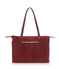 Load image into Gallery viewer, Sac Cabas Mia bordeaux vegan éthique et éco-responsable - Haute Maroquinerie vegan