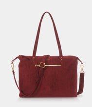 Charger l&#39;image dans la galerie, Sac Cabas Mia bordeaux vegan éthique et éco-responsable - Haute Maroquinerie vegan