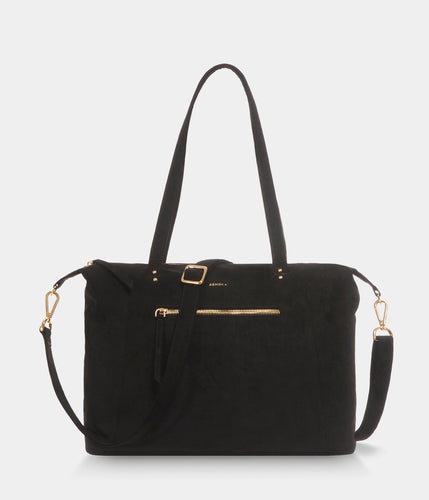 Sac Cabas Mia Noir vegan simili daim recyclé éthique et écoresponsable et vegan