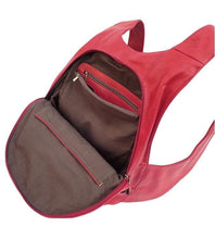 Load image into Gallery viewer, Red Arsayo backpack (interior)