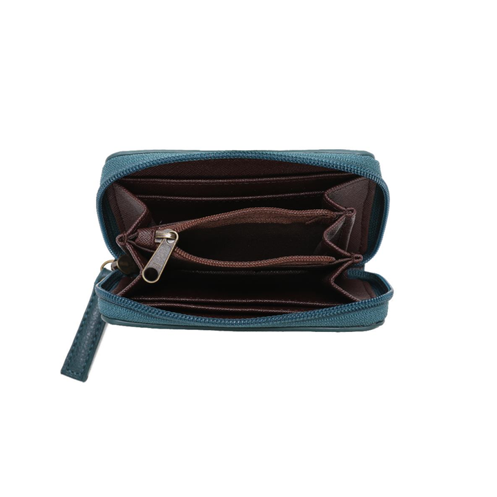 Original Small Wallet Peacock Blue