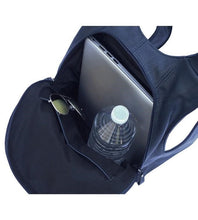 Load image into Gallery viewer, Dark blue Arsayo backpack (interior)