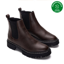 Charger l&#39;image dans la galerie, bottines marron vegan