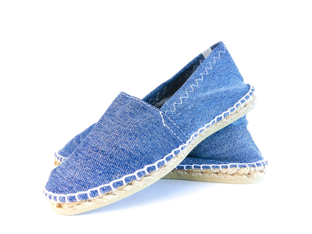espadrilles en jean recyclé