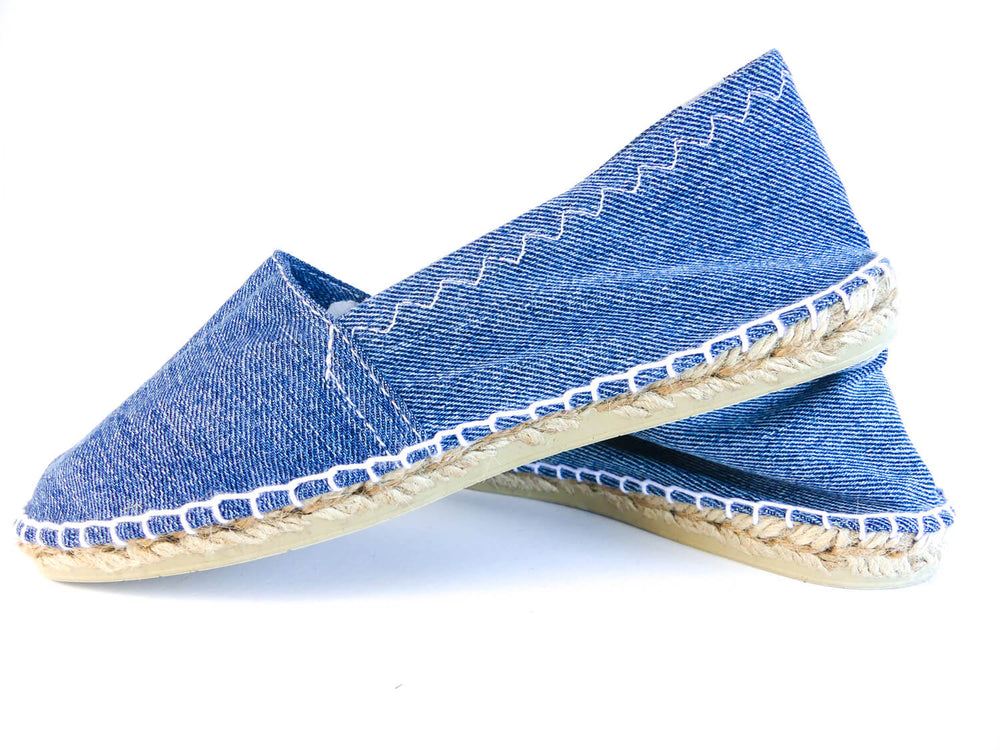 espadrilles en jean recyclé