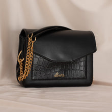 Charger l&#39;image dans la galerie, sac vegan en cuir de pomme noir marque française Alénore