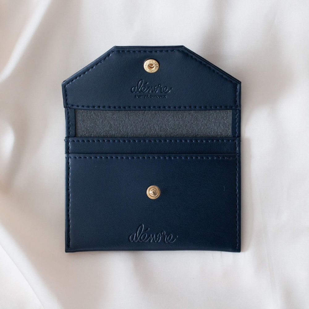 porte cartes eco responsable bleu marine