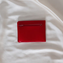 Charger l&#39;image dans la galerie, portefeuille en cuir vegan rouge