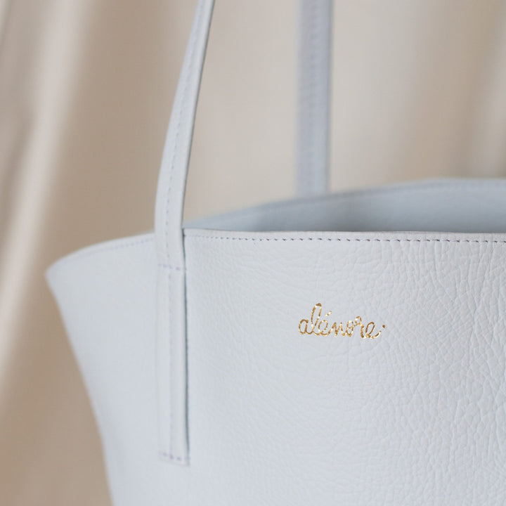 sac vegan forme cabas blanc