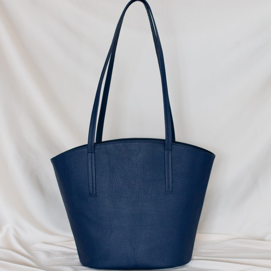 Sac vegan cabas bleu marine