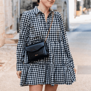 sac vegan en cuir de pomme noir marque française Alénore