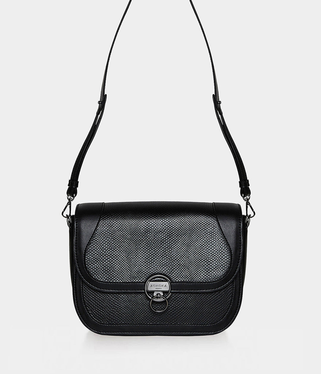 Sac à main Apple Skin Marilyn Amazone Lézard noir, sans cuir, éthique, écoresponsable, écologique, recyclé et sans cruauté.