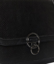 Charger l&#39;image dans la galerie, Sac à main Apple Skin Marilyn Amazone Lézard noir, sans cuir, éthique, écoresponsable, écologique, recyclé et sans cruauté.