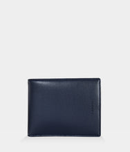 Load image into Gallery viewer, Portefeuille vegan Apple Skin homme bleu marine, sans cuir, Haute maroquinerie végane