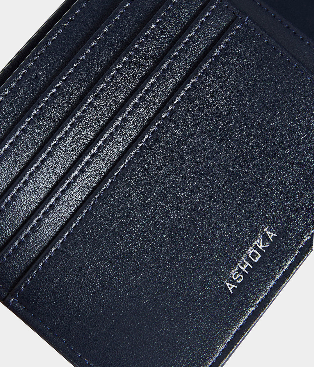 Portefeuille vegan Apple Skin homme bleu marine, sans cuir, Haute maroquinerie végane
