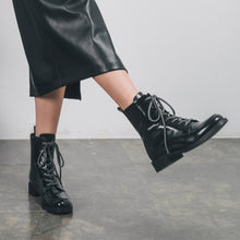 Charger l&#39;image dans la galerie, bottines noire vegan femme