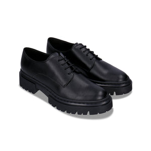 derbies vegan noires avec semelles chunky