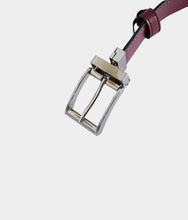 Charger l&#39;image dans la galerie, Ceinture homme vegan réversible Apple Skin, Haute maroquinerie végane