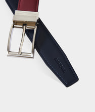 Charger l&#39;image dans la galerie, Ceinture homme vegan réversible Apple Skin, Haute maroquinerie végane