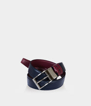 Charger l&#39;image dans la galerie, Ceinture homme vegan réversible Apple Skin, Haute maroquinerie végane