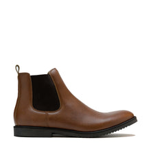 Load image into Gallery viewer, bottines Chelsea homme vegan marron