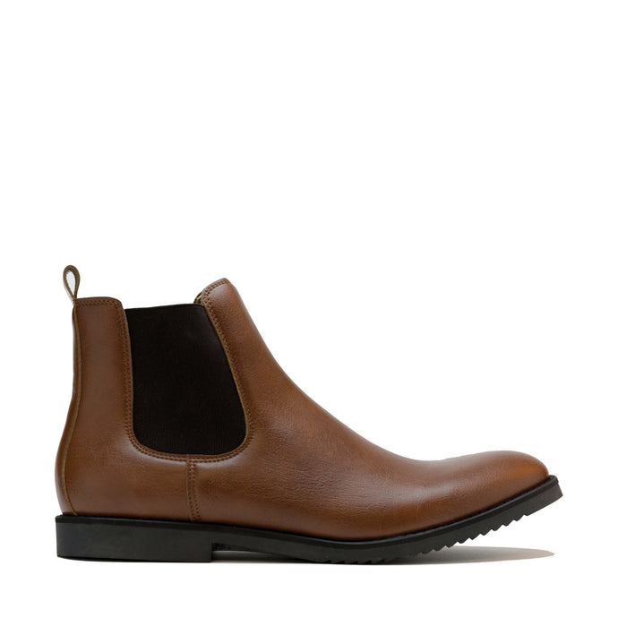 bottines Chelsea homme vegan marron